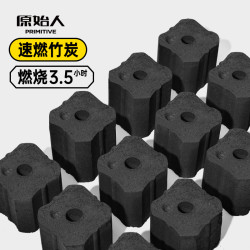 原始人 高温家用无毒果木炭 碳烤炉速燃煤炭竹炭专用炭块