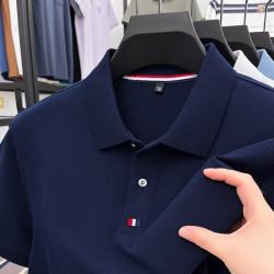 JEEP SPIRIT 男士纯棉T恤夏季新款宽松透气柔软体恤衫父亲节礼物 藏青 L
