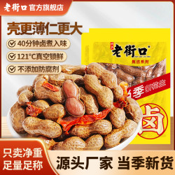老街口 卤汁花生组合装 2口味 250g*2袋（五香味+香辣味）
