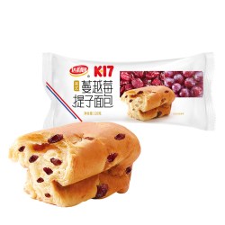 达利园 K17短保蔓越莓提子面包吐司早餐休闲零食口袋手撕面包点心