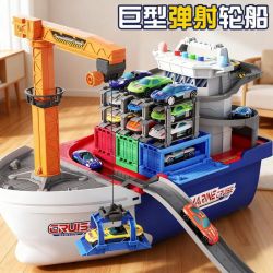 积虎 巨型弹射轮船玩具 科学实验货轮 儿童益智玩具 六一儿童节礼物
