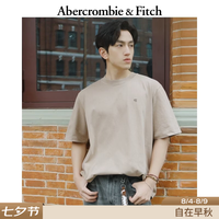 Abercrombie & Fitch 美式复古LOGO情侣纯棉重磅短袖T恤上衣26春夏男装