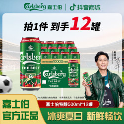 嘉士伯 特醇拉格啤酒 500ml*18罐