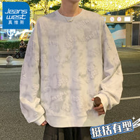 真维斯 男士卫衣 发泡印花春装