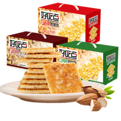 好吃点 达利园香脆腰果核桃杏仁饼干 800g