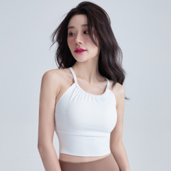 运动户外系列女款运动T恤固定杯垫运动内衣