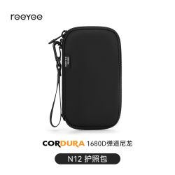 ReeYee N12 男士新弹道尼龙护照包单肩腰包