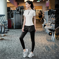 专业健身服女套装网红速干运动服夏季显瘦透气瑜伽女生