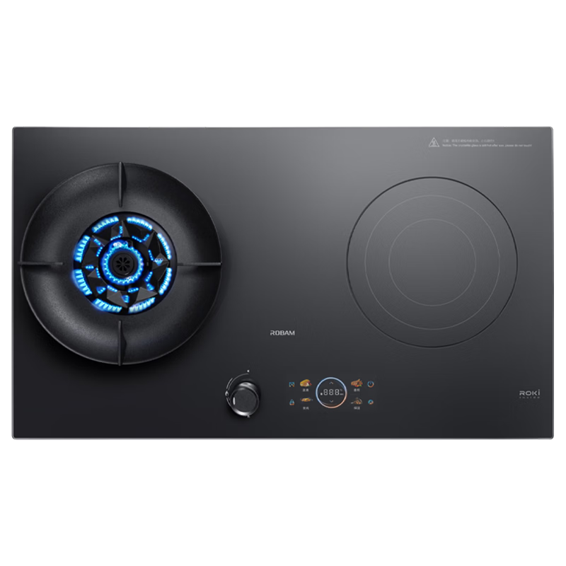 老板 JZDT-9W9-S1 2200W电磁猛火 天然气 一气一电燃气灶