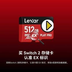 雷克沙TF卡512G Switch2游戏机NS2内存卡MicroSD EXpress存储卡