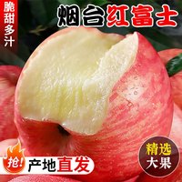 鲜声 烟台栖霞红富士苹果 净重4.5斤单果80mm