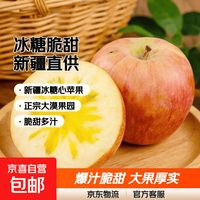 京喜 新疆红富士冰糖心苹果脆甜 9.1斤净重8.5