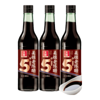 美锦 老陈醋 纯粮酿造山西特产正宗老陈醋 5度 老陈醋400mL*3瓶