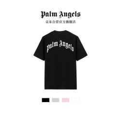Palm Angels 短袖T恤男2026新款轻奢潮牌宽松短袖女 黑色    2XL