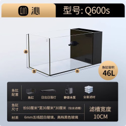 沁 侧滤鱼缸小型客厅2024生态超白家用自循环一体式小玻璃水草缸