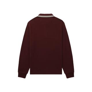 FRED PERRY 男装长袖POLO衫 红色 2XL