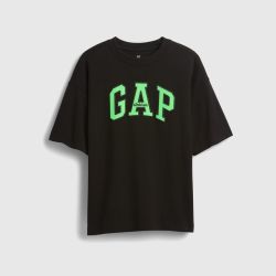 Gap 男童纯棉撞色logo短袖T恤儿童装上衣美版780335