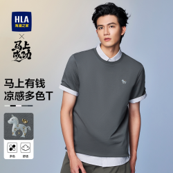 海澜之家 马年贺岁系列 男士短袖T恤 HNTBW2F120A