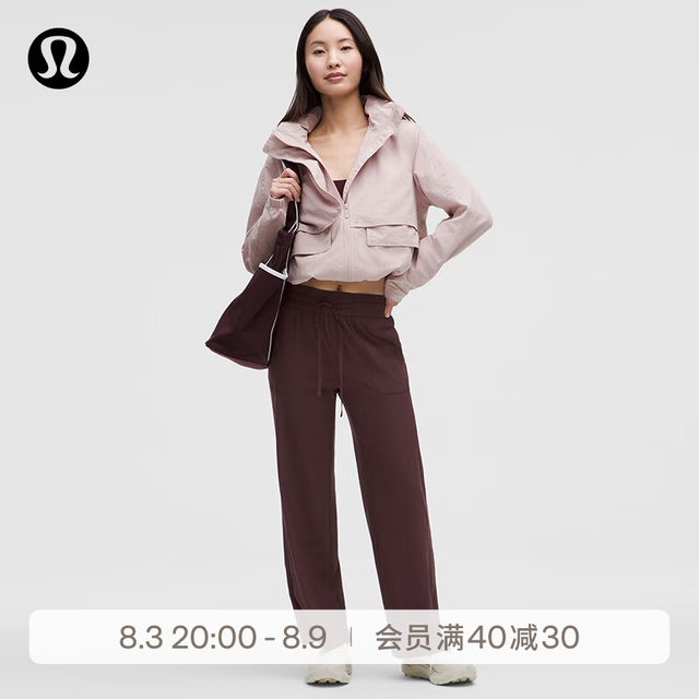 lululemon Pull-On 女士松紧腰中腰阔腿裤