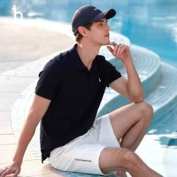 哈吉斯 男装 夏季款运动上衣短袖POLO衫男