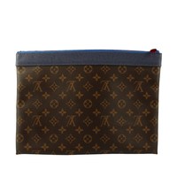 LOUIS VUITTON 中古85新LV路易威登POCHETTE APOLLO蓝色MONOGRAM手拿包
