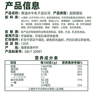 天猫超市 黄油水牛乳千层吐司面包 450g