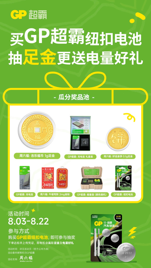 100%中奖、评论瓜分现金、天降锦鲤:足金大奖等你抽!100% 薅到现金!GP 超霸宠粉福利火力全开!