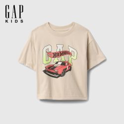 Gap 男童印花logo圆领纯棉短袖T恤儿童装美版738382