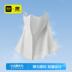 海澜之家 防晒面纱男女春夏遮阳挂耳护颈防晒透气防紫外线HXAMSA1AFEA020 HH冰峰灰 48×28cm 1个