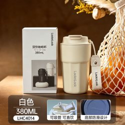 LOCK&LOCK 保温杯女316咖啡杯随行水杯LHC4014
