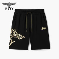 BOY LONDON 潮牌休闲裤中性风夏季宽松高街黑色短裤N13902