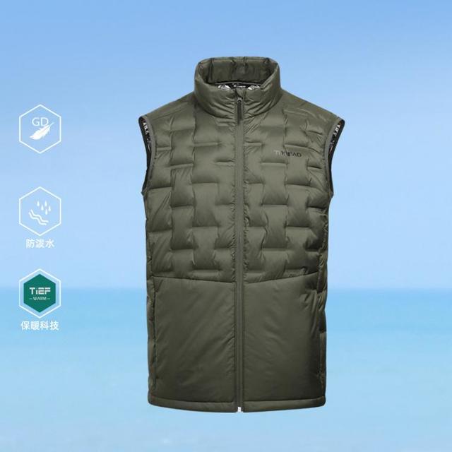 探路者 TiEF-WARM科技热反射保暖防泼水轻薄户外登山徒步男马甲