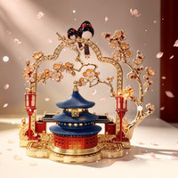 赋闲 北京天坛文创旅游纪念品国风礼物 馨香祈年 立体发光天坛