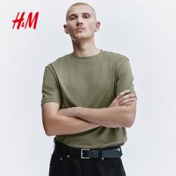 H&M 男士圆领运动短袖T恤 0685816