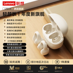 联想 蓝牙耳机lp25-A1轻颜肤 影院式环绕重低音