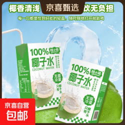 京东 颜小萌椰子水 天然电解质西瓜汁芭乐茉莉汁果汁果味饮料整箱 椰子水饮料250ml*10盒装 *2箱