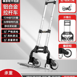 德力西 ELECTRIC 德力西电气 PLC-01 购物车 折叠轻便爬楼梯神器 39x28x105cm 橡胶轮