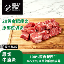 Silver Fern Farms 银蕨农场 新西兰原切牛腩块 1000g 冷冻