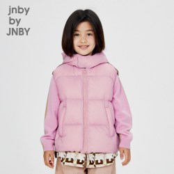 jnby by JNBY 短款无袖羽绒马甲宽松连帽冬男女童儿童jnbybyjnby