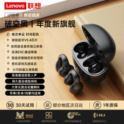 联想 thinkplus蓝牙耳机LP25-A1破空黑 影院式环绕重低音