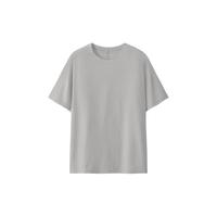 MUJI/無印良品 AB1QTA6S 圆领短袖T恤 灰色 L 男装