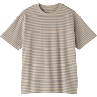 MUJI 无印良品 男式天竺织圆领短袖T恤 淡黄色 XL