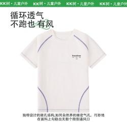 kk树 女童运动休闲短袖T恤