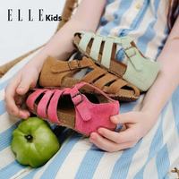 ELLE kids 女童勃肯鞋罗马鞋包头凉鞋