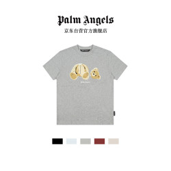 Palm Angels 短袖t恤男2026新款断头熊潮牌时尚情侣圆领上衣男女同款浅灰色 XL