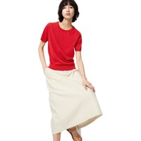 优衣库 483007 棉莫代尔混纺 珊瑚红色 2XL 女士针织衫