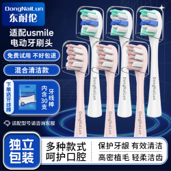 DONG NAI LUN usmile电动牙刷头Y1/P10/1号刷/Y10/Y1S/P4/F10/Y1PRO/U1/U2/U3适配  6支 升级独立包装
