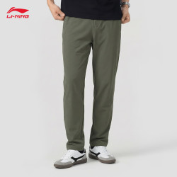 李宁 直筒通勤裤运动长裤男子26新款夏季舒适速干商务运动裤AYKW361