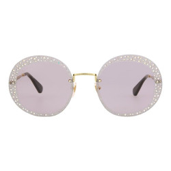 GUCCI Round-Frame Metal Sunglasses