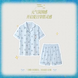 宫蝶 米菲云朵棉卡通 短袖 家居服套装